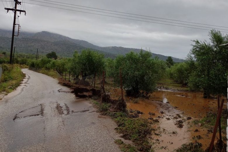 Καταστροφές στην Αιτωλοακαρνανία από την κακοκαιρία Κασσάνδρα