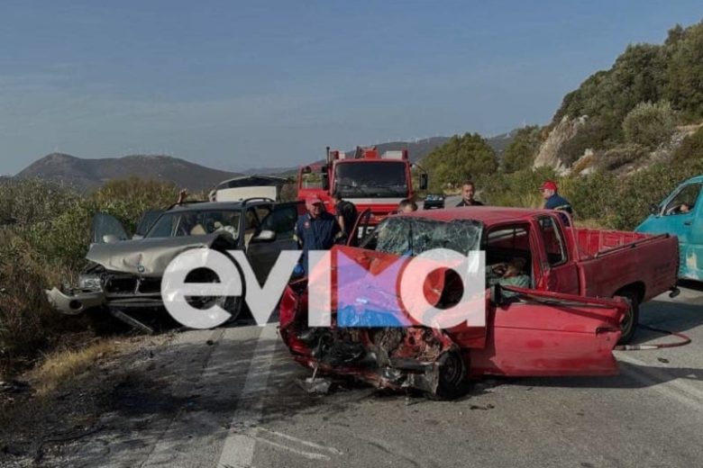 Θανατηφόρο τροχαίο στην Εύβοια με έναν νεκρό και τραυματίες